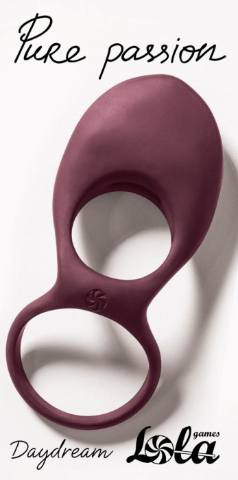 Бордовое эрекционное виброкольцо Daydream - Lola Games - в Элисте купить с доставкой