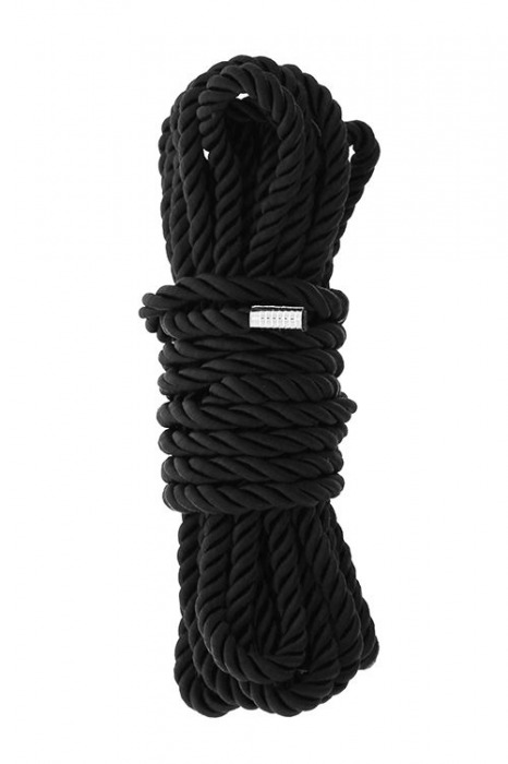 Черная веревка для шибари DELUXE BONDAGE ROPE - 5 м. - Dream Toys - купить с доставкой в Элисте