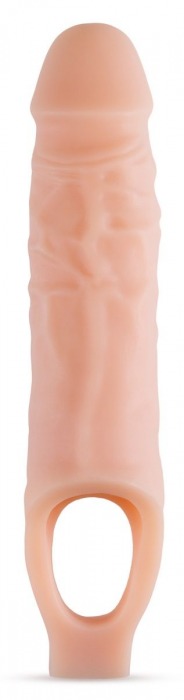 Телесный реалистичный фаллоудлинитель 9 Inch Silicone Cock Sheath Penis Extender - 22,86 см. - Blush Novelties - в Элисте купить с доставкой