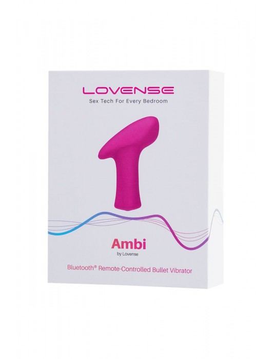 Ярко-розовая вибропуля Lovense Ambi - Lovense