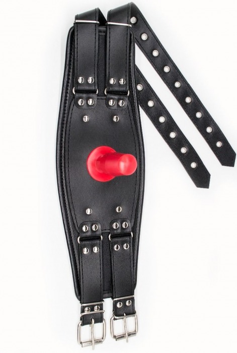 Черный пояс на бедро  Люкс  с телесной насадкой - LOVETOY (А-Полимер) - купить с доставкой в Элисте