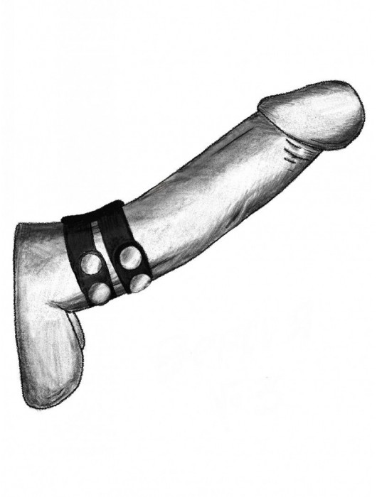 Черное широкое двойное лассо-утяжка на кнопках - Джага-Джага - в Элисте купить с доставкой