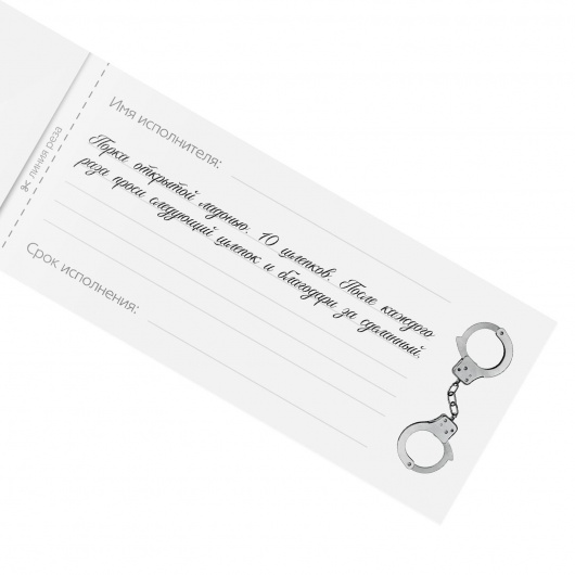 Эротическая игра-купоны «Чековая книжка. Накажи меня» - Сима-Ленд - купить с доставкой в Элисте