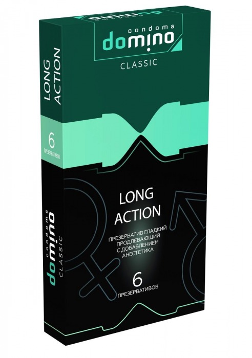 Презервативы с пролонгирующим эффектом DOMINO Classic Long action - 6 шт. - Domino - купить с доставкой в Элисте