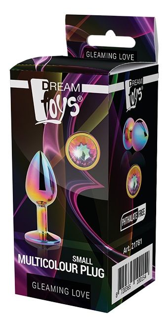 Голографическая анальная втулка с радужным кристаллом - 7,1 см. - Dream Toys - купить с доставкой в Элисте