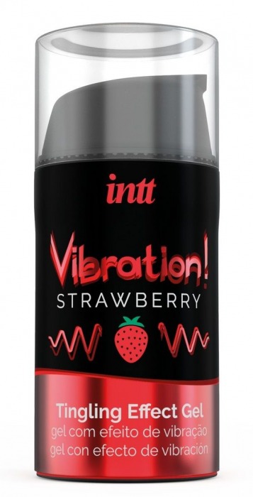 Жидкий интимный гель с эффектом вибрации Vibration! Strawberry - 15 мл. - INTT - купить с доставкой в Элисте