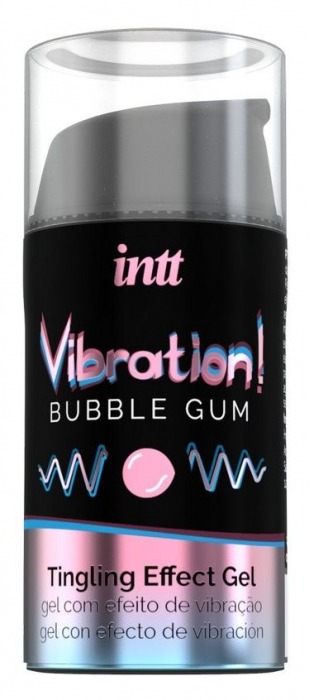 Жидкий интимный гель с эффектом вибрации Vibration! Bubble Gum - 15 мл. - INTT - купить с доставкой в Элисте