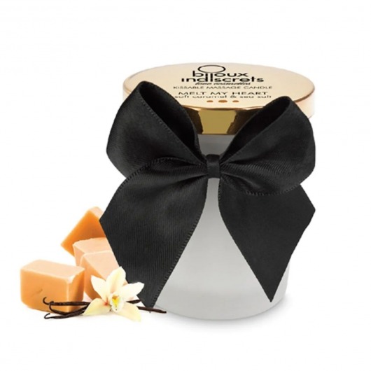 Массажная свеча Melt My Heart с ароматом карамели - 70 мл. - Bijoux Indiscrets - купить с доставкой в Элисте