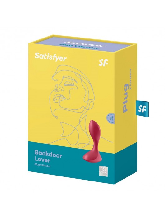 Красный вибромассажёр простаты Satisfyer Backdoor Lover - 14 см. - Satisfyer - в Элисте купить с доставкой