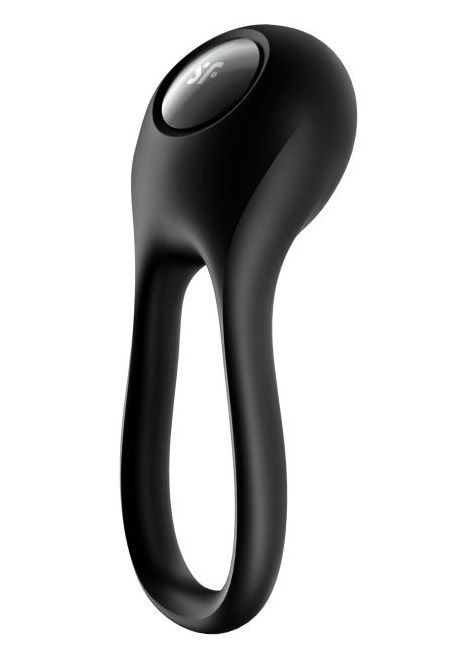 Черное эрекционное виброкольцо Majestic Duo - Satisfyer - в Элисте купить с доставкой