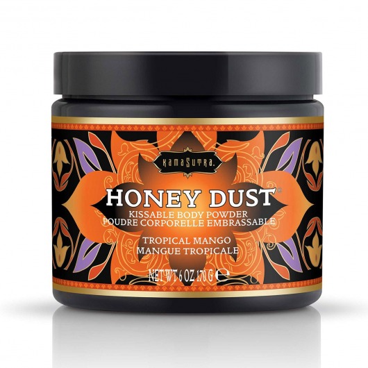 Пудра для тела Honey Dust Body Powder с ароматом манго - 170 гр. - Kama Sutra - купить с доставкой в Элисте