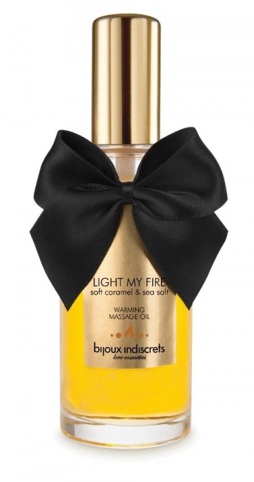 Массажное масло Light My Fire с ароматом карамели - 100 мл. - Bijoux Indiscrets - купить с доставкой в Элисте