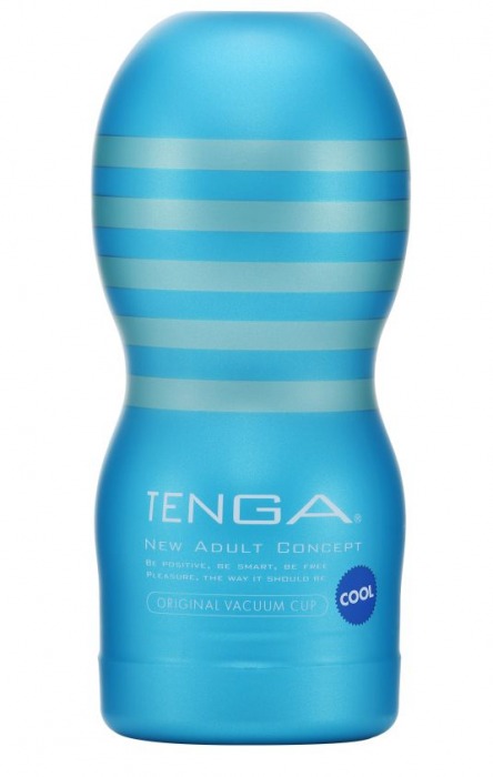 Мастурбатор с охлаждающей смазкой TENGA Original Vacuum Cup Cool - Tenga - в Элисте купить с доставкой