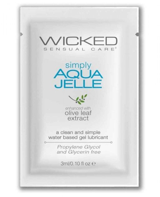 Гель-лубрикант Simply Aqua Jelle - 3 мл. - Wicked - купить с доставкой в Элисте