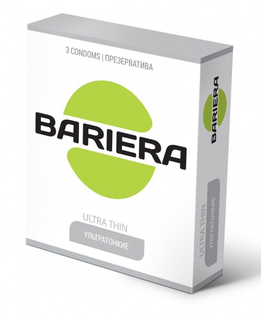 Ультратонкие презервативы Bariera Ultra Thin - 3 шт. - Bariera - купить с доставкой в Элисте