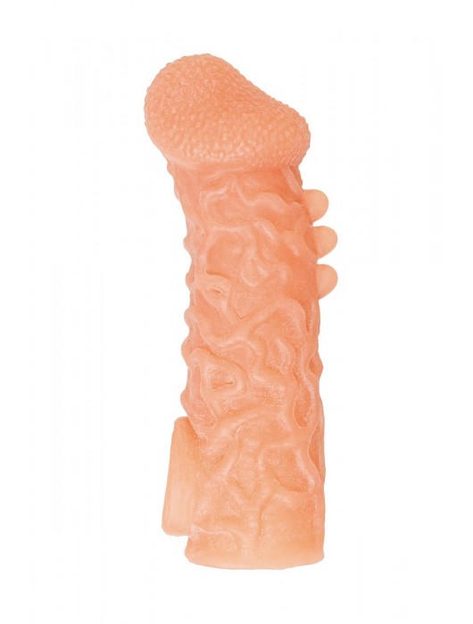 Телесная закрытая насадка с шершавой головкой Cock Sleeve Size S - 13,8 см. - KOKOS - в Элисте купить с доставкой