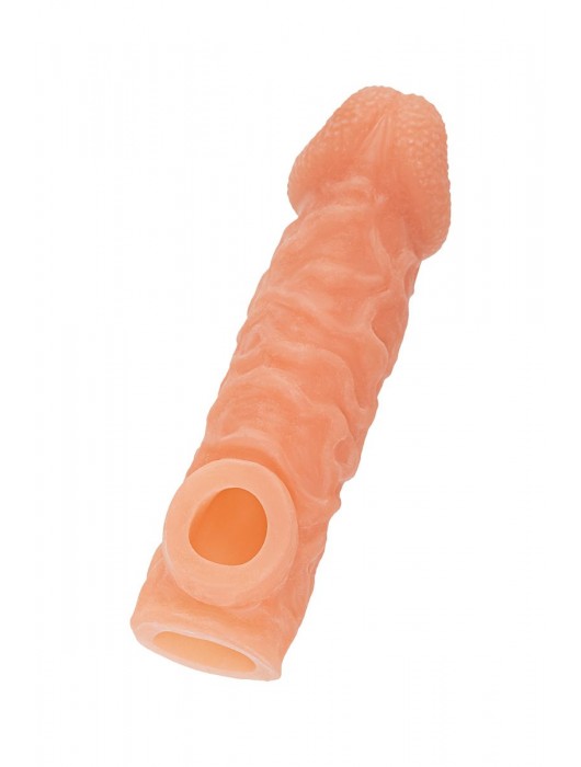 Телесная закрытая насадка с шершавой головкой Cock Sleeve Size S - 13,8 см. - KOKOS - в Элисте купить с доставкой