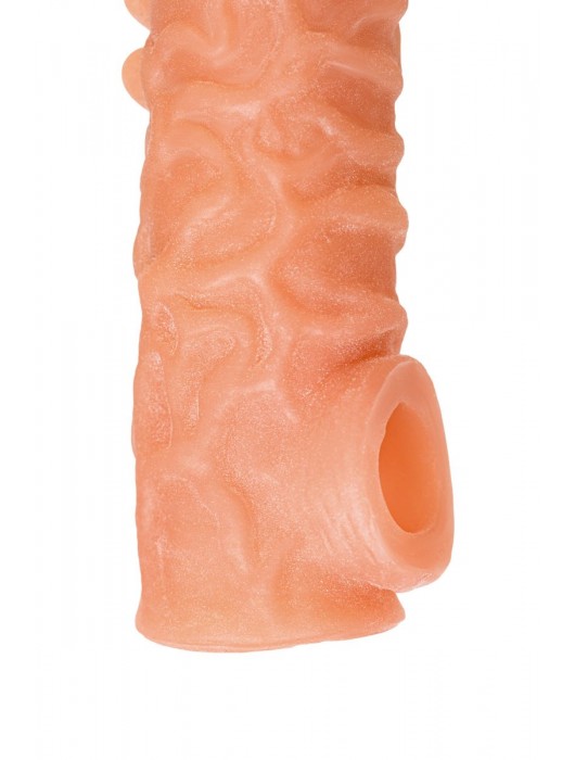 Телесная закрытая насадка с шершавой головкой Cock Sleeve Size S - 13,8 см. - KOKOS - в Элисте купить с доставкой