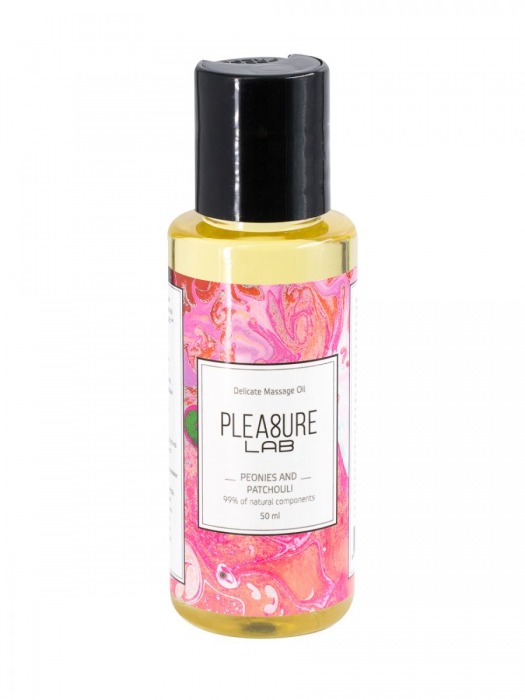 Массажное масло Pleasure Lab Delicate с ароматом пиона и пачули - 50 мл. - Pleasure Lab - купить с доставкой в Элисте