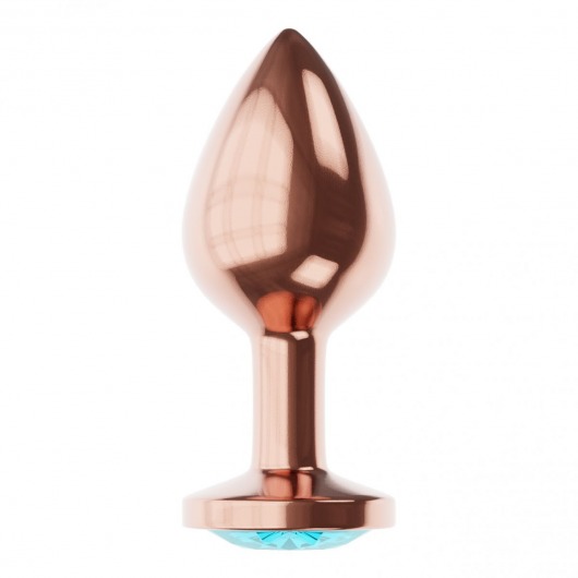 Пробка цвета розового золота с малиновым кристаллом Diamond Topaz Shine L - 8,3 см. - Lola Games - купить с доставкой в Элисте