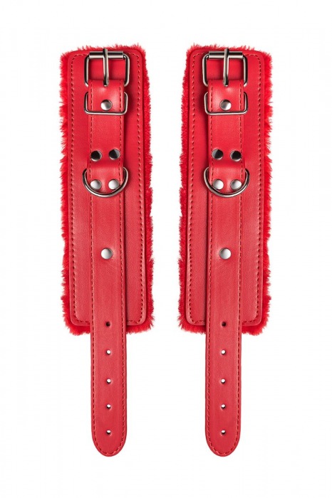 Красные наручники Anonymo из искусственной кожи - ToyFa - купить с доставкой в Элисте