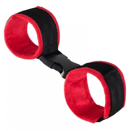 Красно-черные велюровые оковы Anonymo - ToyFa - купить с доставкой в Элисте