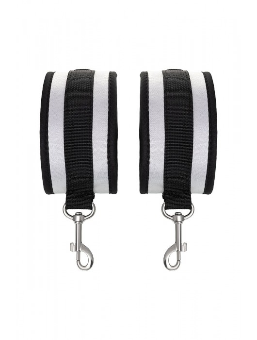 Серебристо-черные наручники Anonymo - ToyFa - купить с доставкой в Элисте