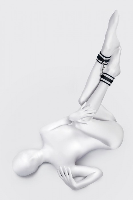 Серебристо-черные оковы Anonymo - ToyFa - купить с доставкой в Элисте