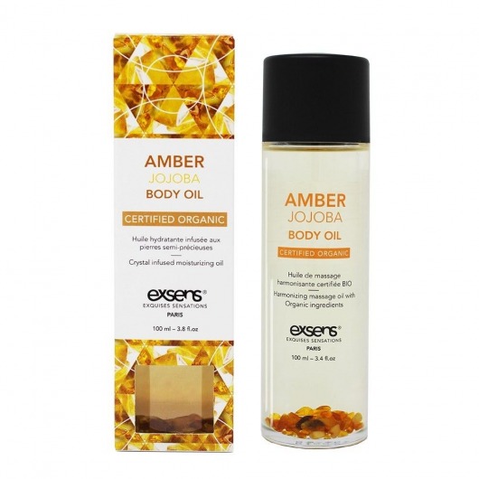Органическое массажное масло AMBER JOJOBA - 100 мл. - Exsens - купить с доставкой в Элисте