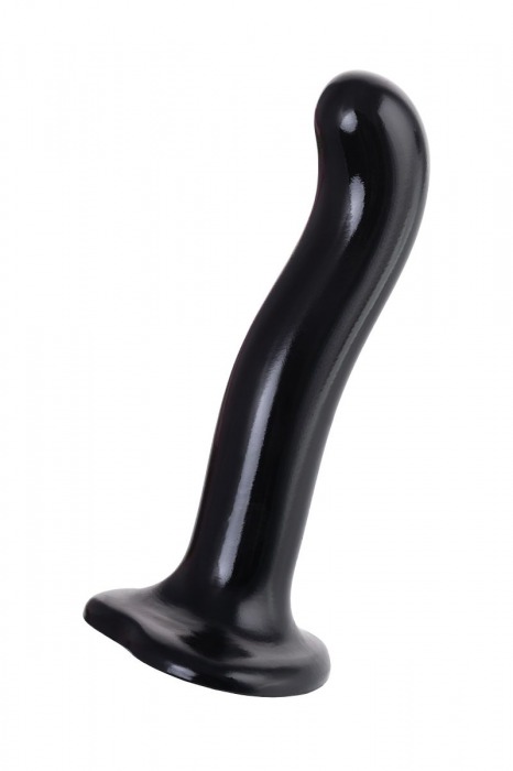 Черный стимулятор для пар P G-Spot Dildo Size M - 18 см. - Strap-on-me - в Элисте купить с доставкой