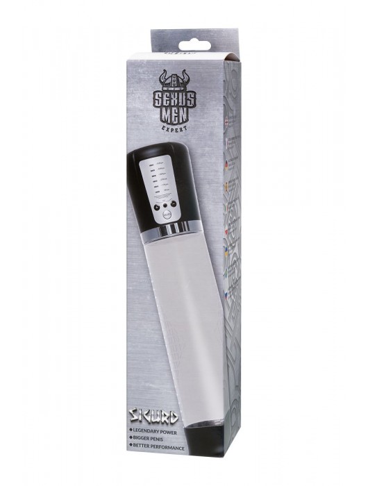 Прозрачная автоматическая помпа для пениса Sigurd - Sexus - в Элисте купить с доставкой