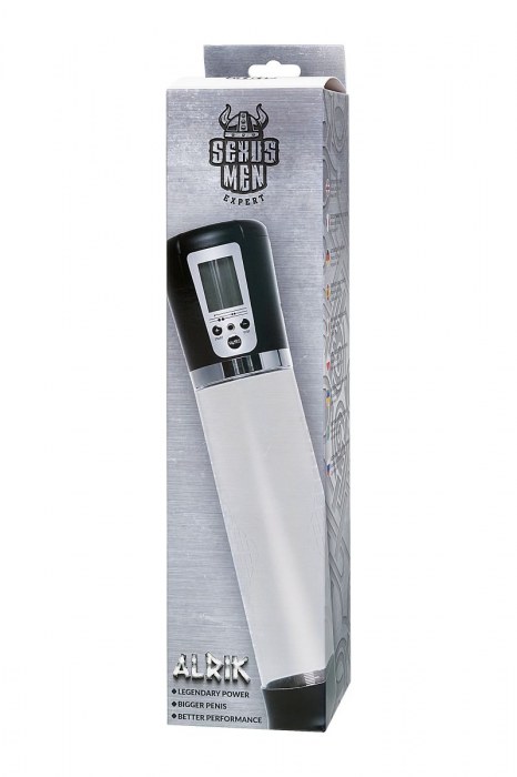 Прозрачная автоматическая помпа для пениса Alrik - Sexus - в Элисте купить с доставкой
