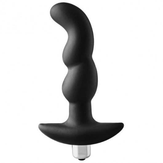 Черная вибропробка для простаты FantASStic Vibrating Prostate Plug - 14,5 см. - Dream Toys - в Элисте купить с доставкой