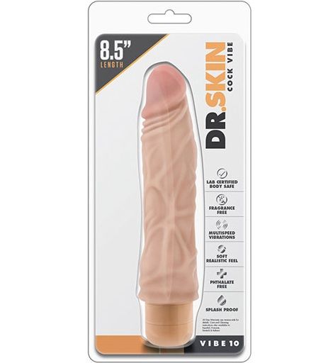 Телесный вибратор-реалистик Cock Vibe 10 - 21,6 см. - Blush Novelties