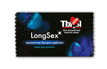 Пролонгирующий крем LongSex в одноразовой упаковке - 1,5 гр. - Биоритм - купить с доставкой в Элисте