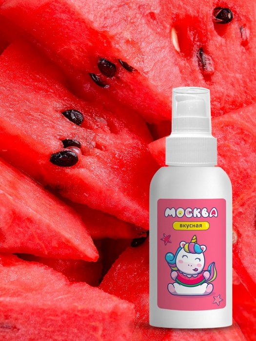 Универсальная смазка с ароматом арбуза  Москва Вкусная  - 100 мл. - Москва - купить с доставкой в Элисте