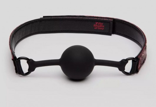 Кляп-шар на двусторонних ремешках Reversible Silicone Ball Gag - Fifty Shades of Grey - купить с доставкой в Элисте