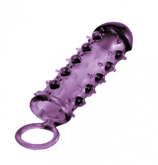 Закрытая фиолетовая насадка с пупырышками SAMURAI PENIS SLEEVE PURPLE - 14,5 см. - NMC - в Элисте купить с доставкой