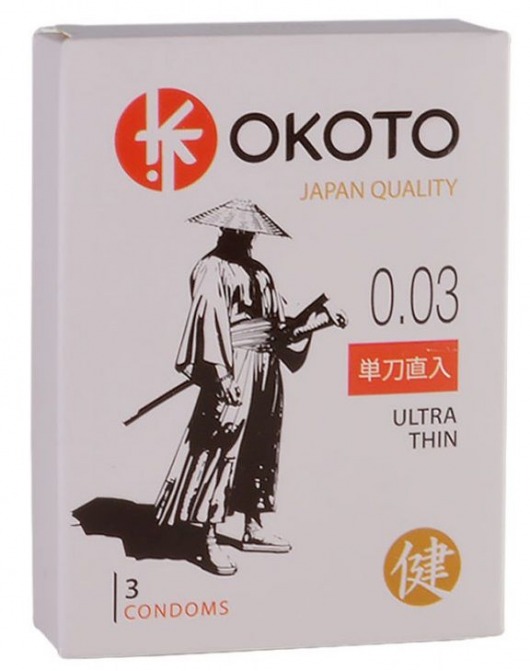 Ультратонкие презервативы OKOTO Ultra Thin - 3 шт. - Sitabella - купить с доставкой в Элисте