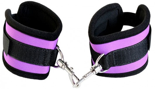 Наручники из неопрена фиолетового цвета - ToyFa - купить с доставкой в Элисте