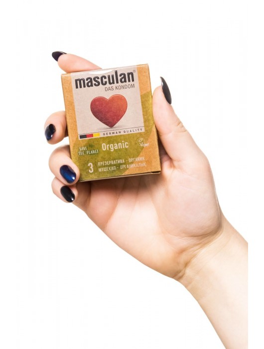 Экологически чистые презервативы Masculan Organic - 3 шт. - Masculan - купить с доставкой в Элисте