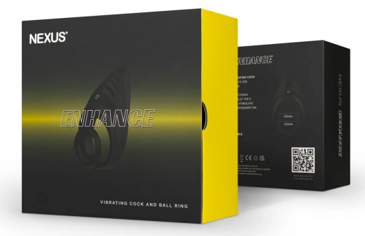 Черное эрекционное виброкольцо Nexus Enhance - Nexus Range - в Элисте купить с доставкой