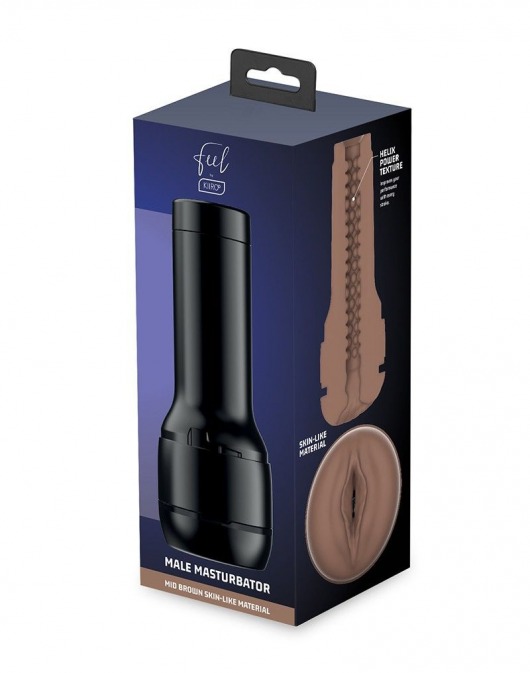 Коричневый мастурбатор-вагина Feel Stroker - Kiiroo - в Элисте купить с доставкой