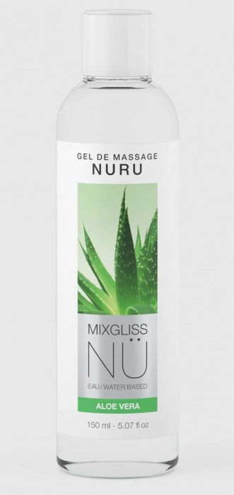 Массажный гель на водной основе Mixgliss NU Aloe Vera - 150 мл. - Strap-on-me - купить с доставкой в Элисте