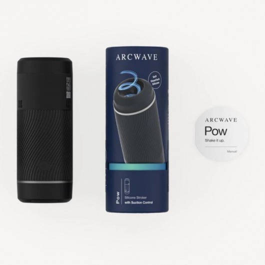 Черный мастурбатор с контролем всасывания Arcwave Pow Stroker - Arcwave - в Элисте купить с доставкой