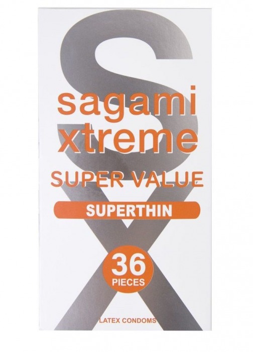 Ультратонкие презервативы Sagami Xtreme Superthin - 36 шт. - Sagami - купить с доставкой в Элисте