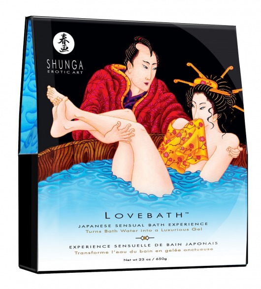 Соль для ванны Lovebath Ocean temptation, превращающая воду в гель - 650 гр. - Shunga - купить с доставкой в Элисте