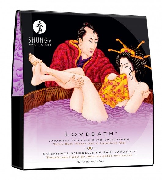 Соль для ванны Lovebath Sensual lotus, превращающая воду в гель - 650 гр. - Shunga - купить с доставкой в Элисте