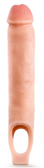 Телесная насадка-удлинитель 11.5 Inch Silicone Cock Sheath Penis Extender - 29,2 см. - Blush Novelties - в Элисте купить с доставкой