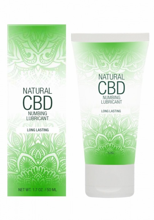 Лубрикант с пролонгирующим эффектом Natural CBD Numbing Lubricant - 50 мл. - Shots Media BV - купить с доставкой в Элисте